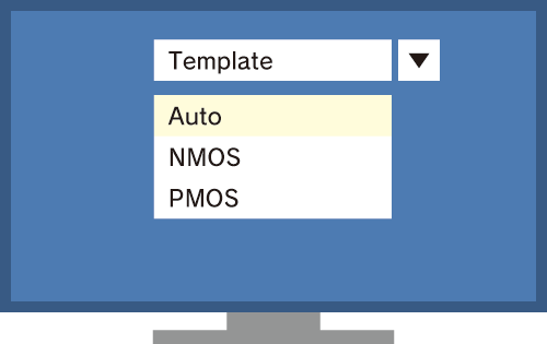 テンプレート選択